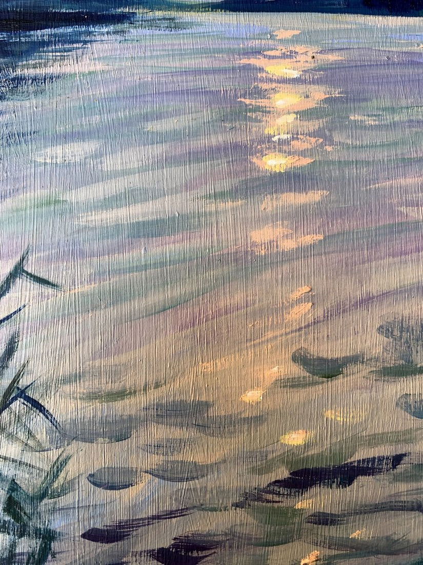 Oil painting The sun behind the clouds Valentina Simashchuk - 9