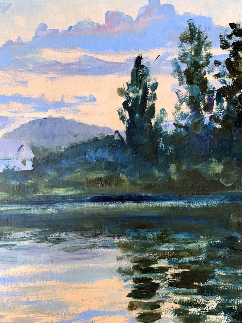 Oil painting A unique place in nature Valentina Simashchuk - 5