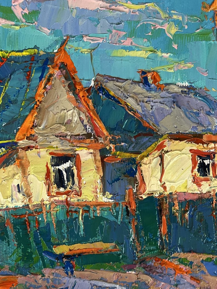 Oil painting A walk along the morning street Oksana Ivanyuk - 7