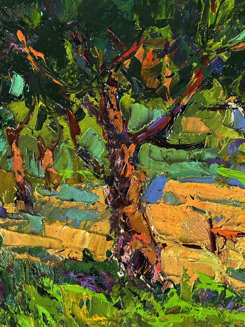 Oil painting Countryside summer vacation Oksana Ivanyuk - 4