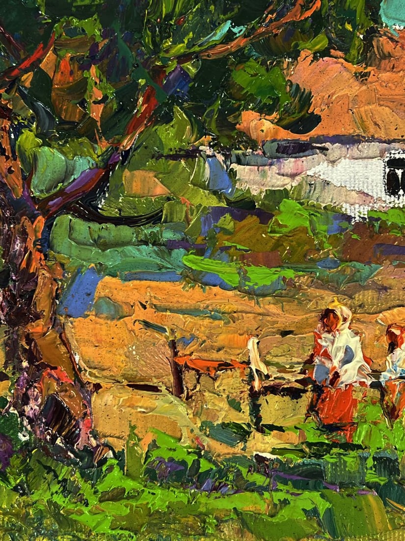 Oil painting Countryside summer vacation Oksana Ivanyuk - 7