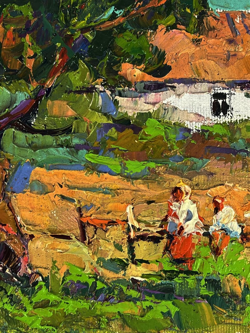 Oil painting Countryside summer vacation Oksana Ivanyuk - 8