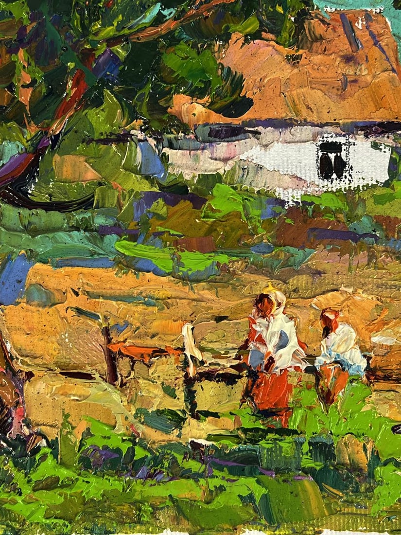Oil painting Countryside summer vacation Oksana Ivanyuk - 9