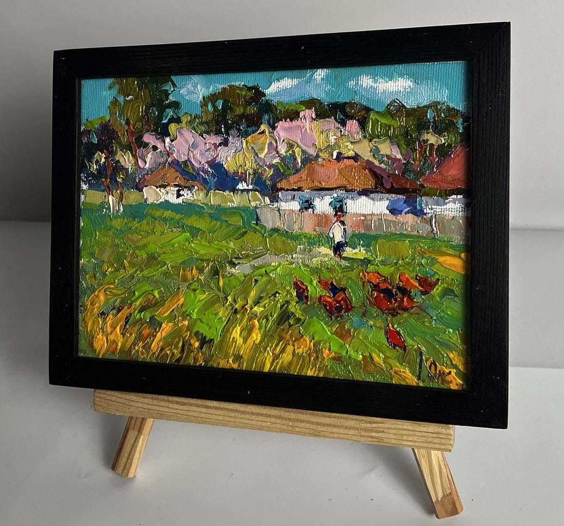 Oil painting The spring smell of the village Oksana Ivanyuk - 2