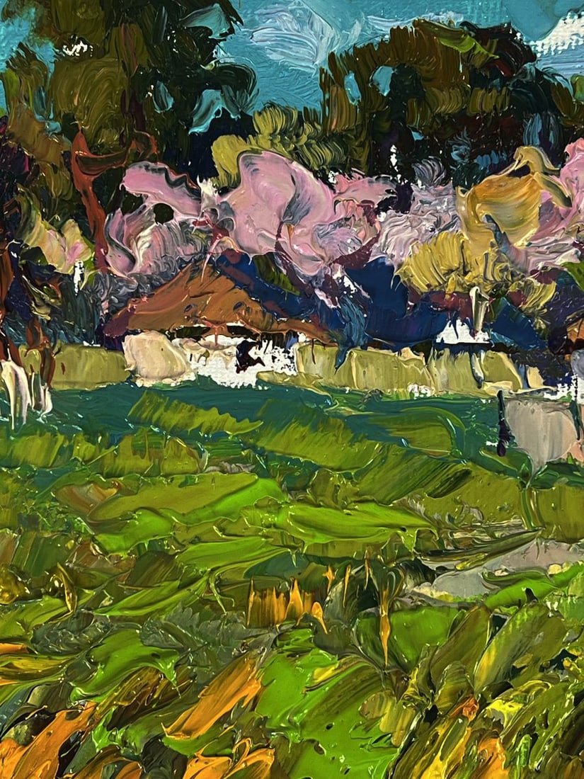 Oil painting The spring smell of the village Oksana Ivanyuk - 4