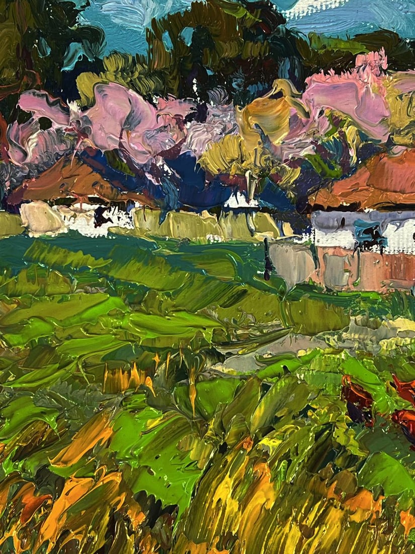Oil painting The spring smell of the village Oksana Ivanyuk - 7