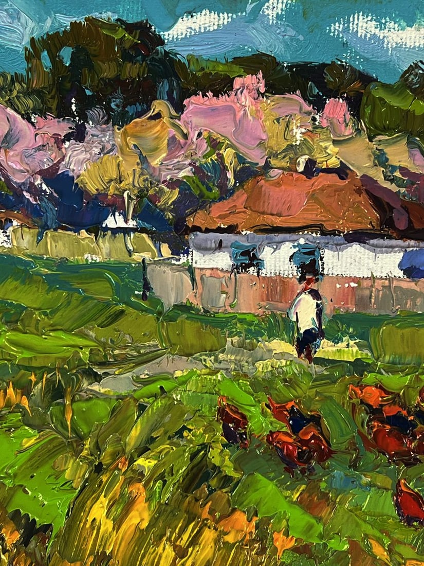Oil painting The spring smell of the village Oksana Ivanyuk - 9