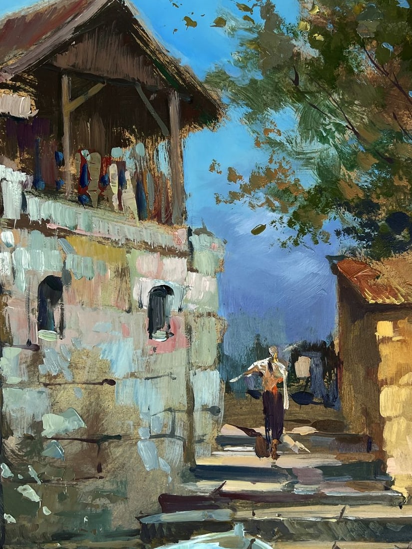 Oil painting The Fisherman Goes to the Boat Yuriy Suprunchuk - 7