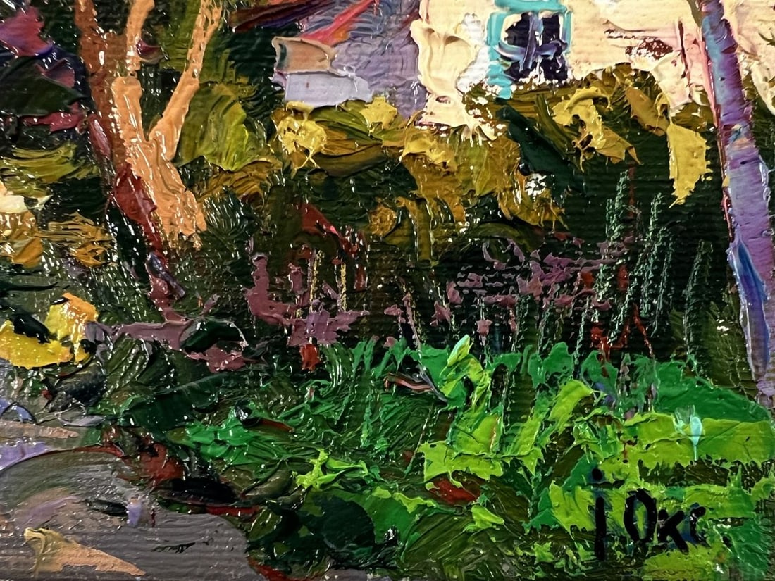 Oil painting Street in the village Oksana Ivanyuk - 6