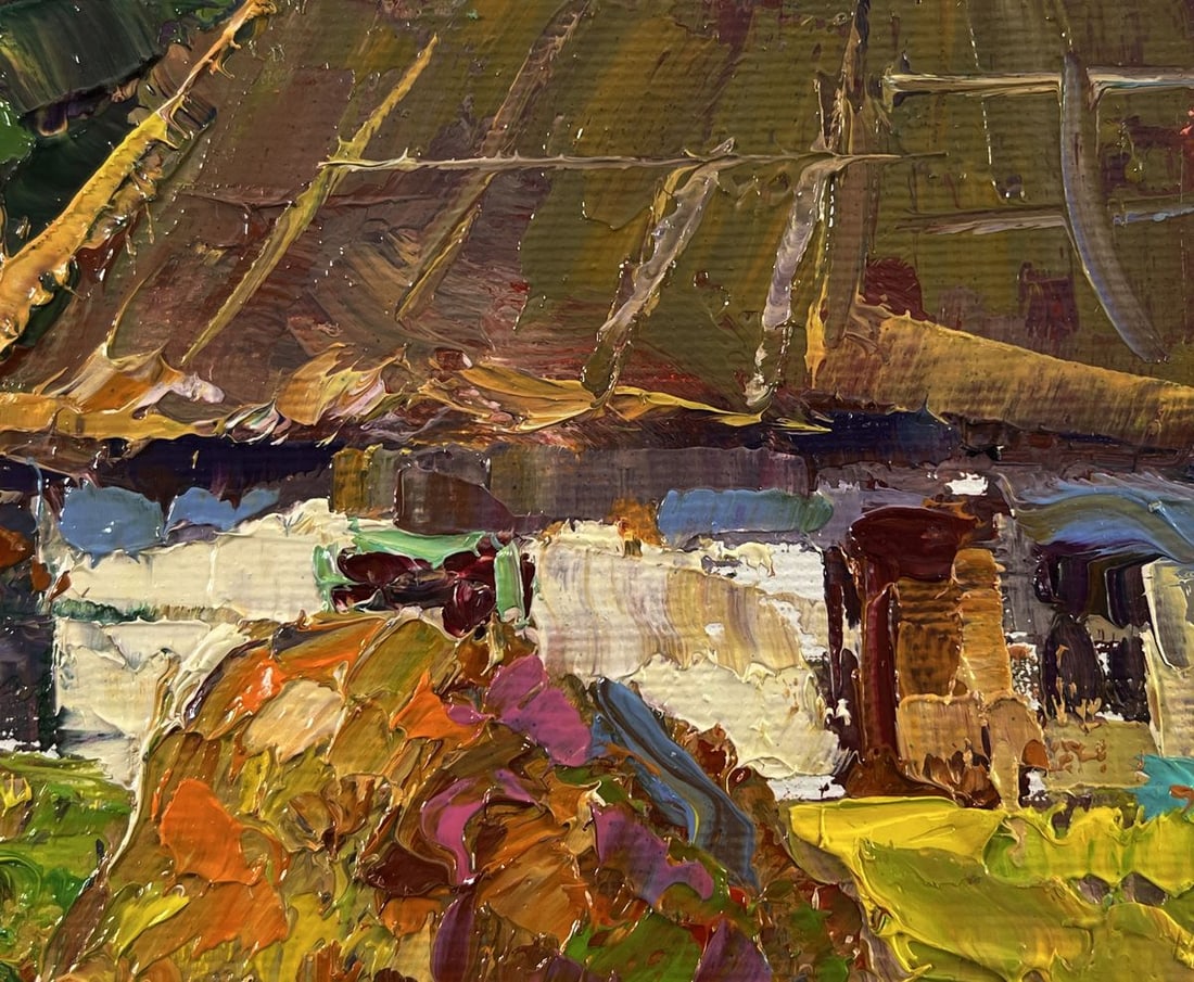 Oil painting Village courtyard Oksana Ivanyuk - 7