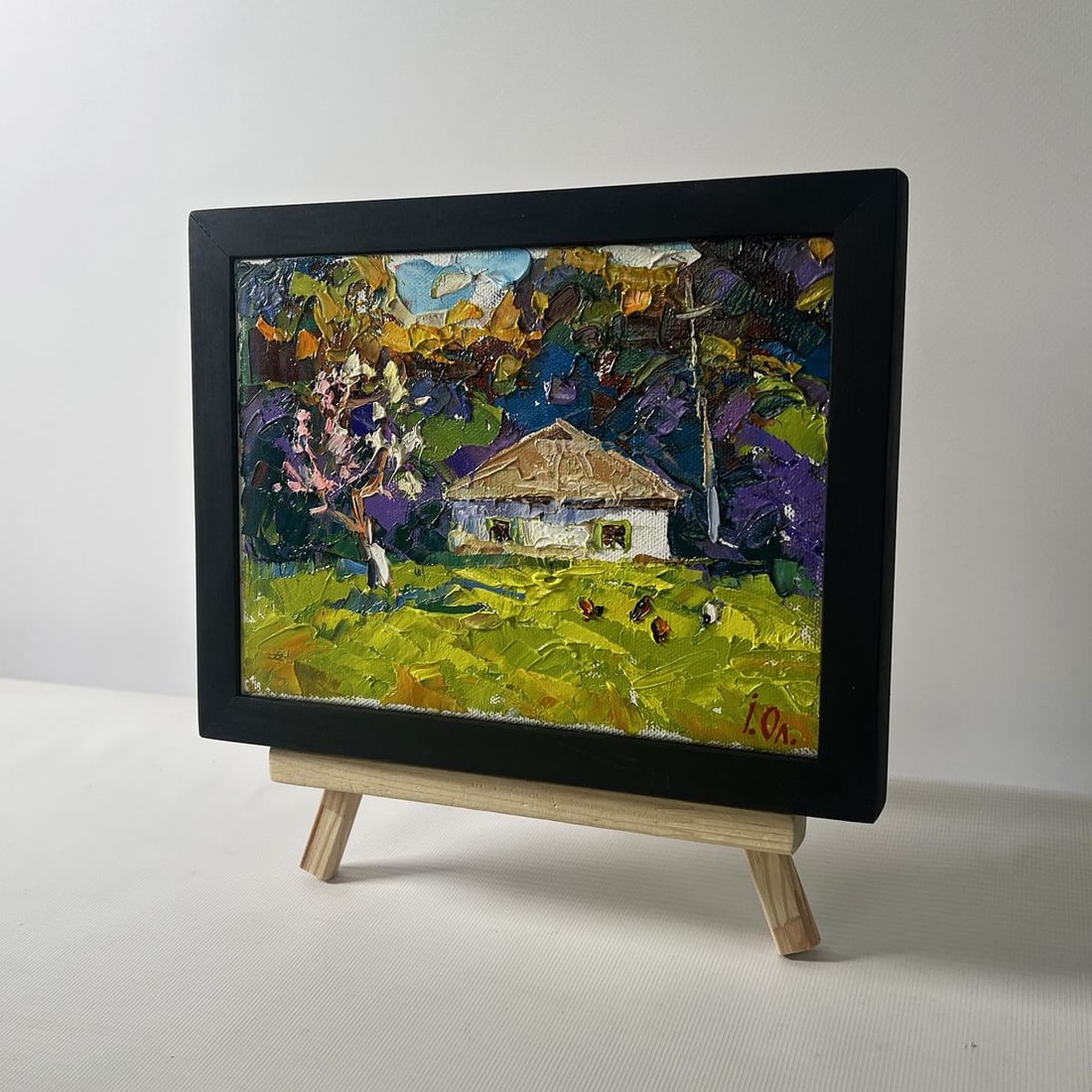 Oil painting The yard smells of fresh hay and silence Oleksiy Ivanyuk - 2