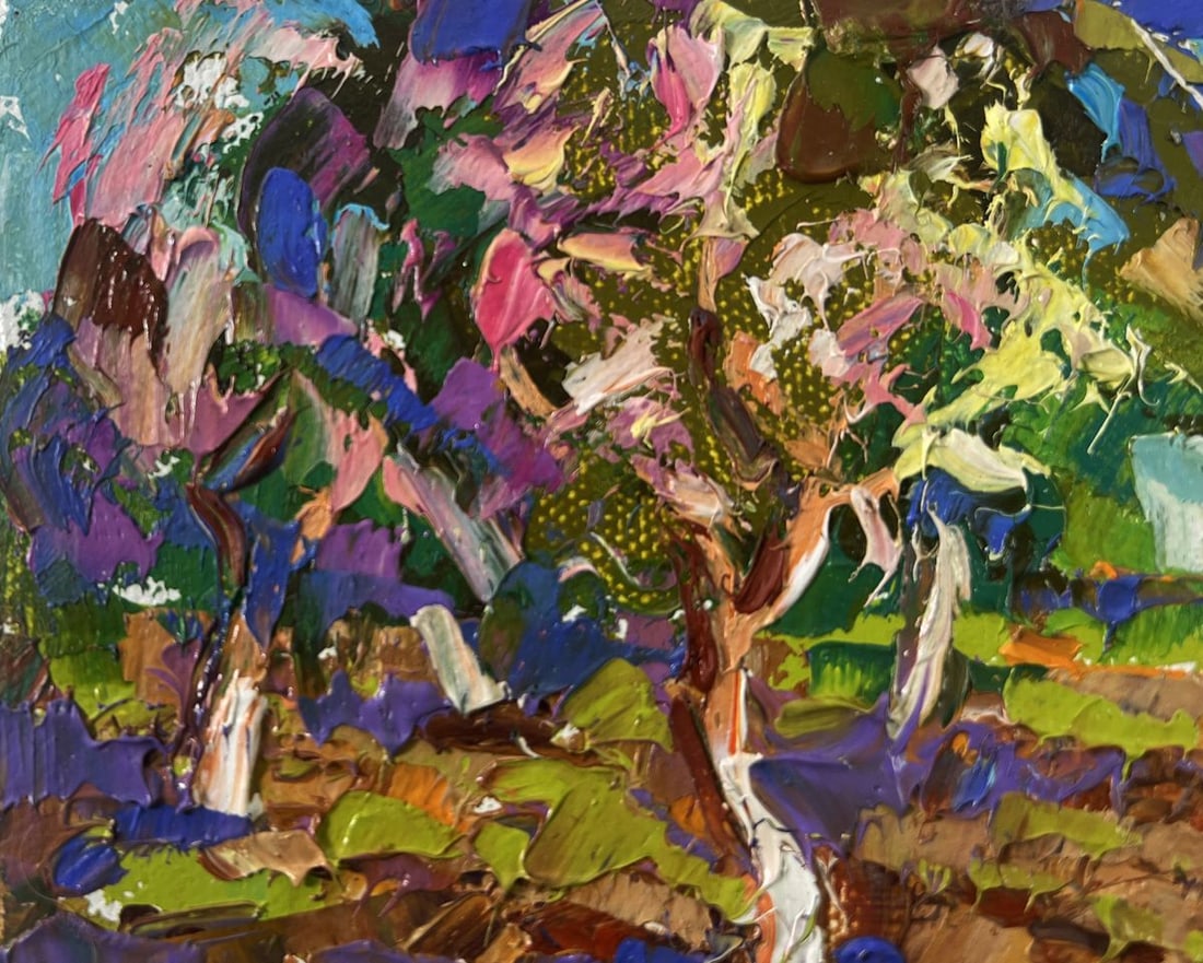 Oil painting The sky is blue and the spring Oleksiy Ivanyuk - 7