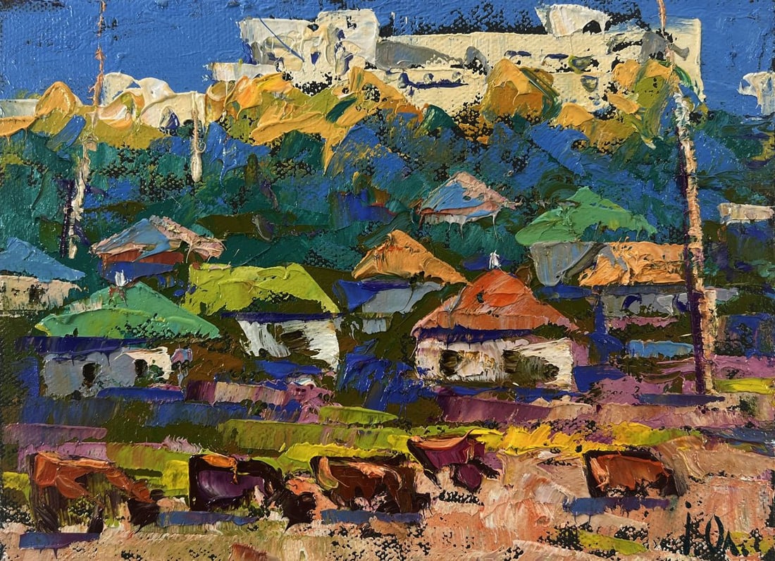 Oil painting Spring silence above the pond Oleksiy Ivanyuk - 3