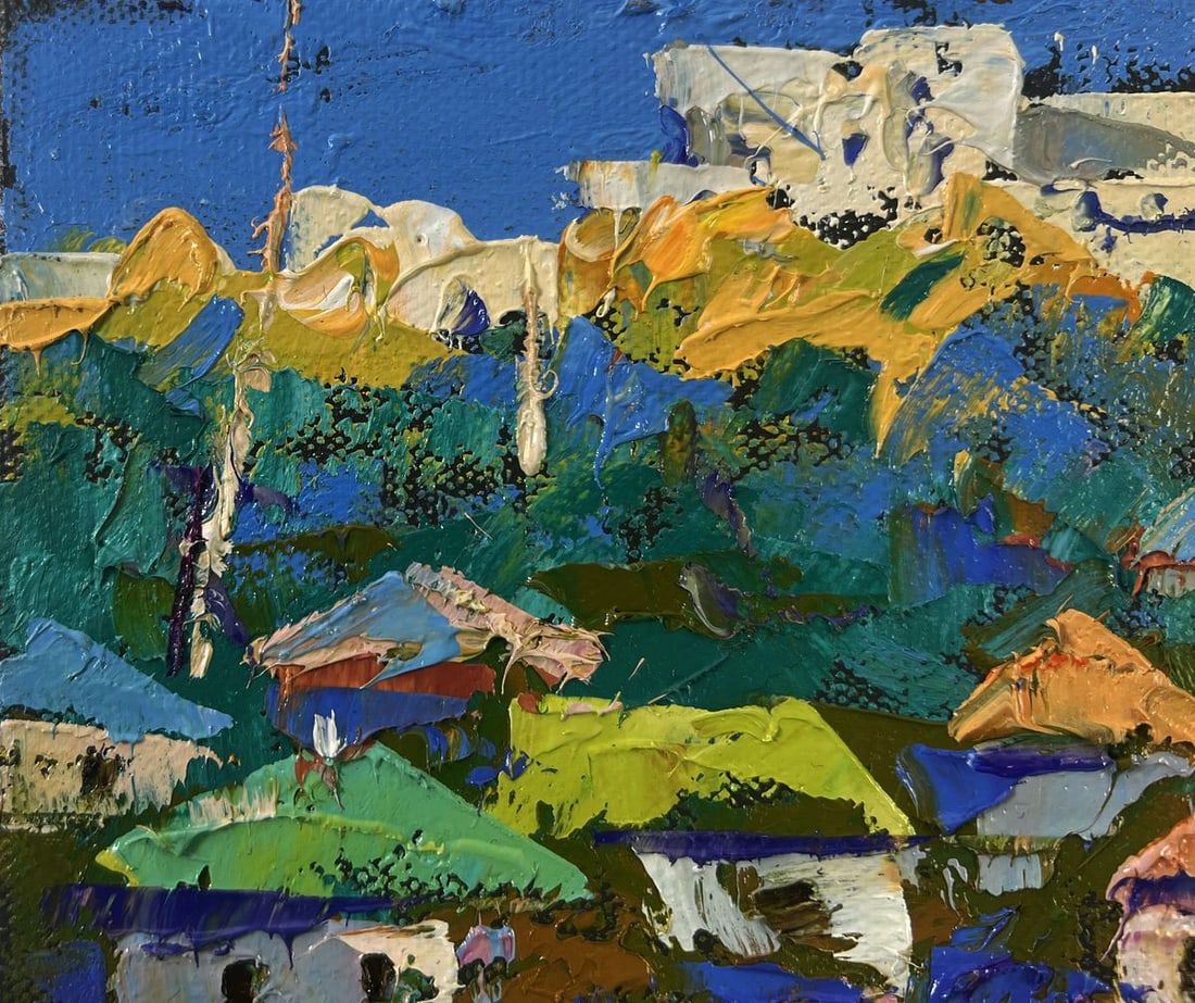 Oil painting Spring silence above the pond Oleksiy Ivanyuk - 7