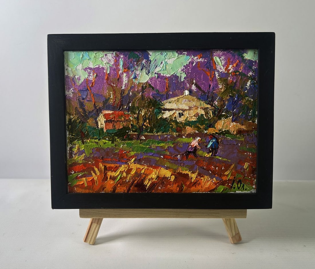 Oil painting Spring evening in the light of the sky Oleksiy Ivanyuk: Title: Oil painting Spring evening in the light of the sky Oleksiy Ivanyuk Description: NoAAA5347The Oil painting on Canvas titled "Spring evening in the light of the sky" presents a vivid and