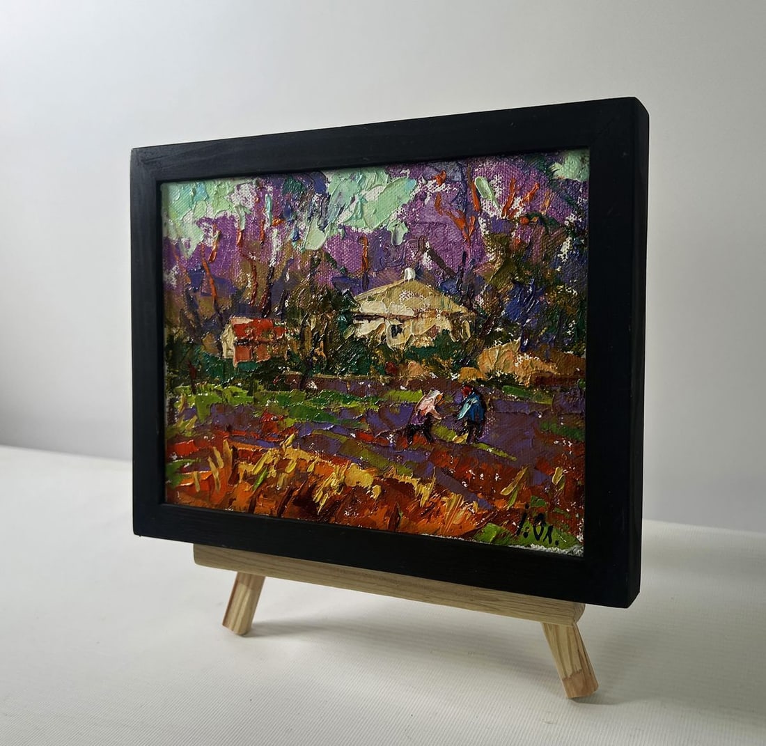 Oil painting Spring evening in the light of the sky Oleksiy Ivanyuk - 2