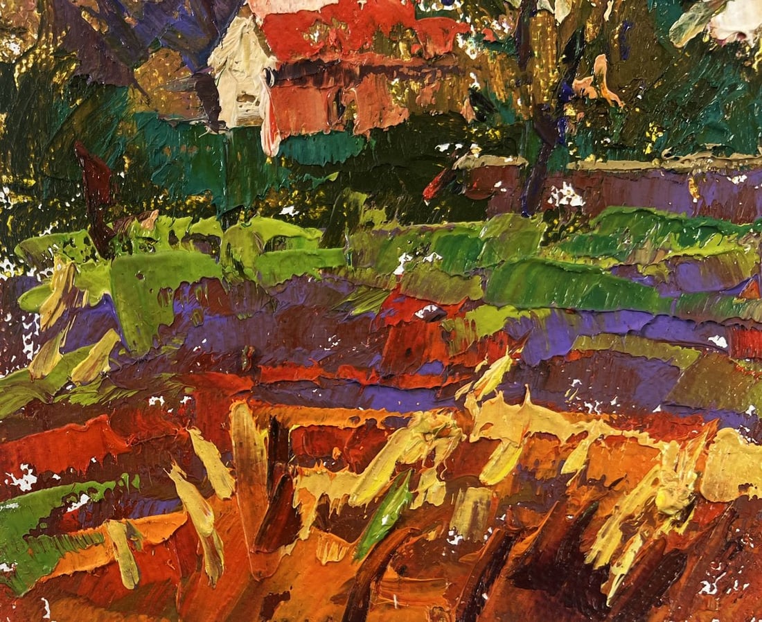 Oil painting Spring evening in the light of the sky Oleksiy Ivanyuk - 6