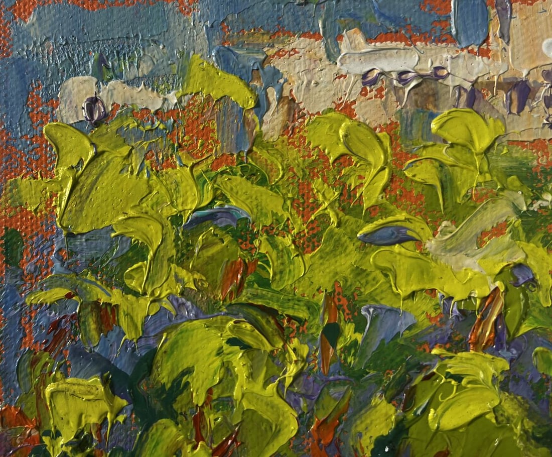 Oil painting Spring city in the shade of trees Oleksiy Ivanyuk - 6