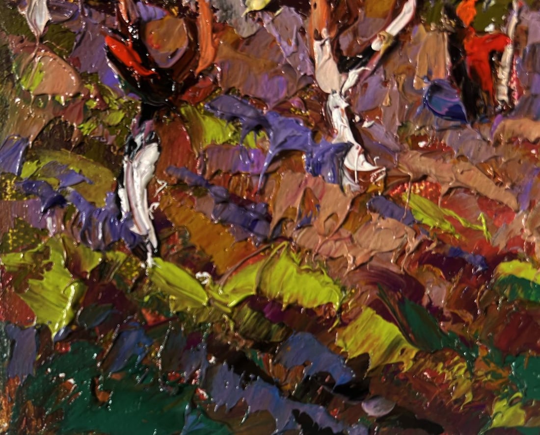 Oil painting Gardens in bloom spring is unfolding Oleksiy Ivanyuk - 6