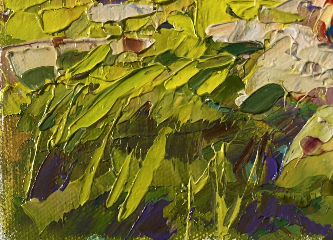 Oil painting On the pasture silence Oksana Ivanyuk - 6