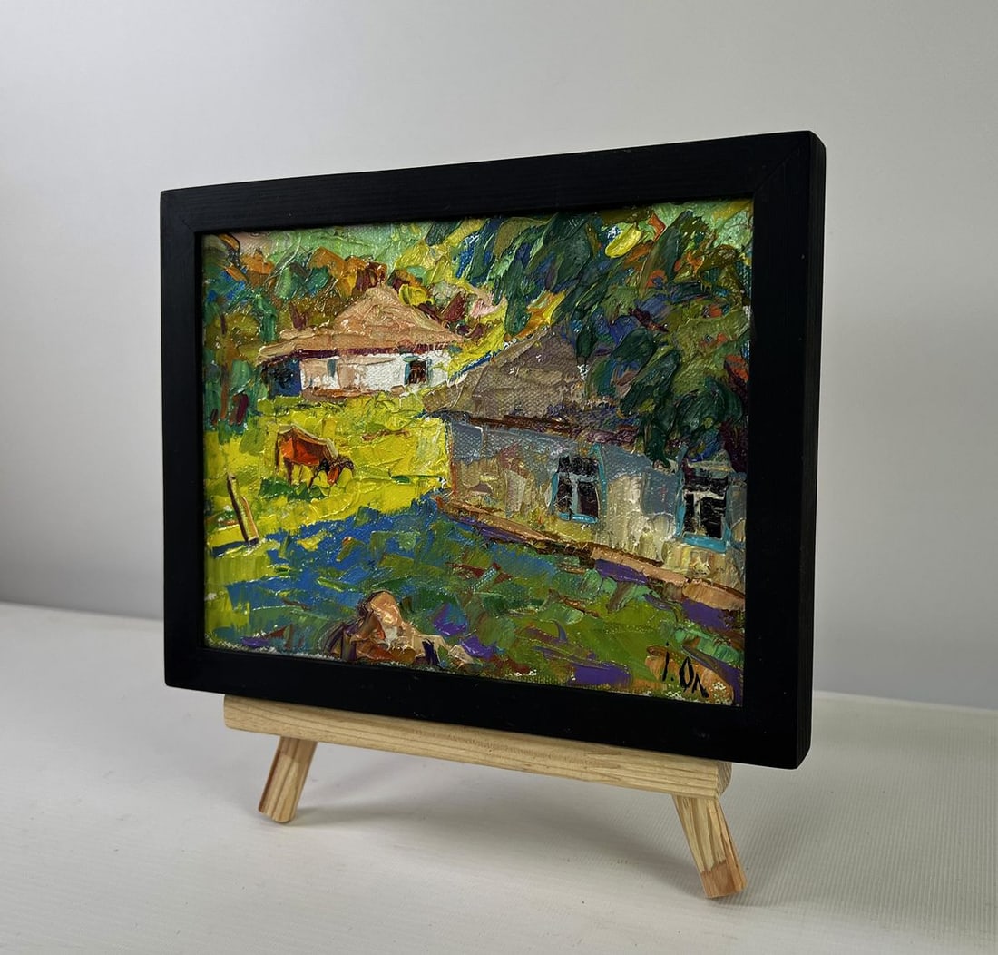 Oil painting Work silence under the evening sky Oleksiy Ivanyuk - 2