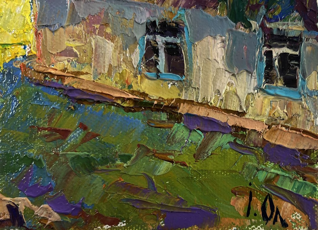 Oil painting Work silence under the evening sky Oleksiy Ivanyuk - 5