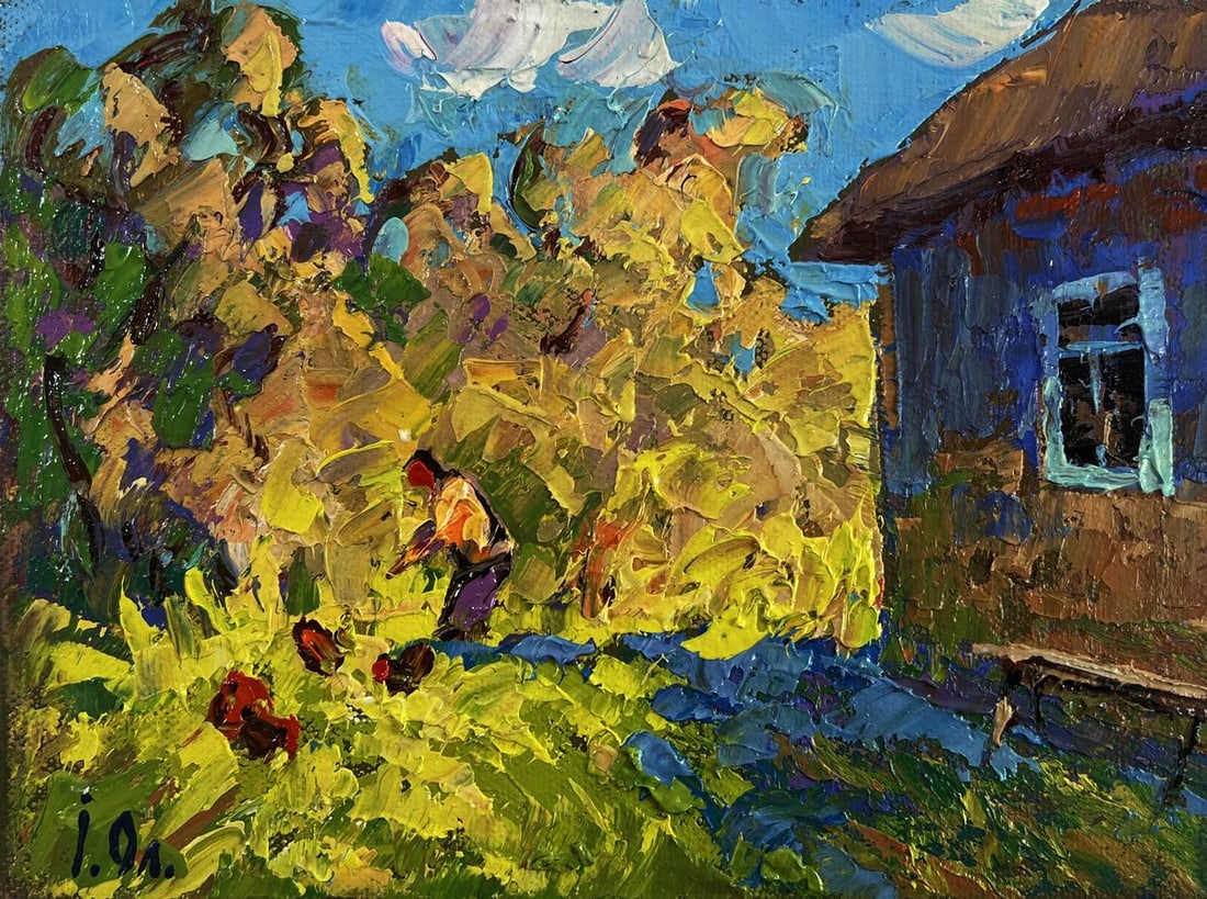 Oil painting The sun in the field Oleksiy Ivanyuk - 3