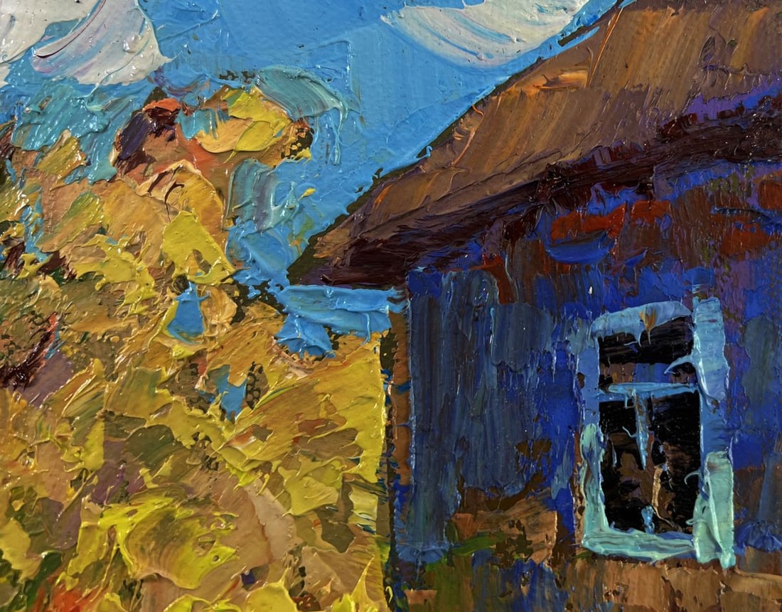 Oil painting The sun in the field Oleksiy Ivanyuk - 4