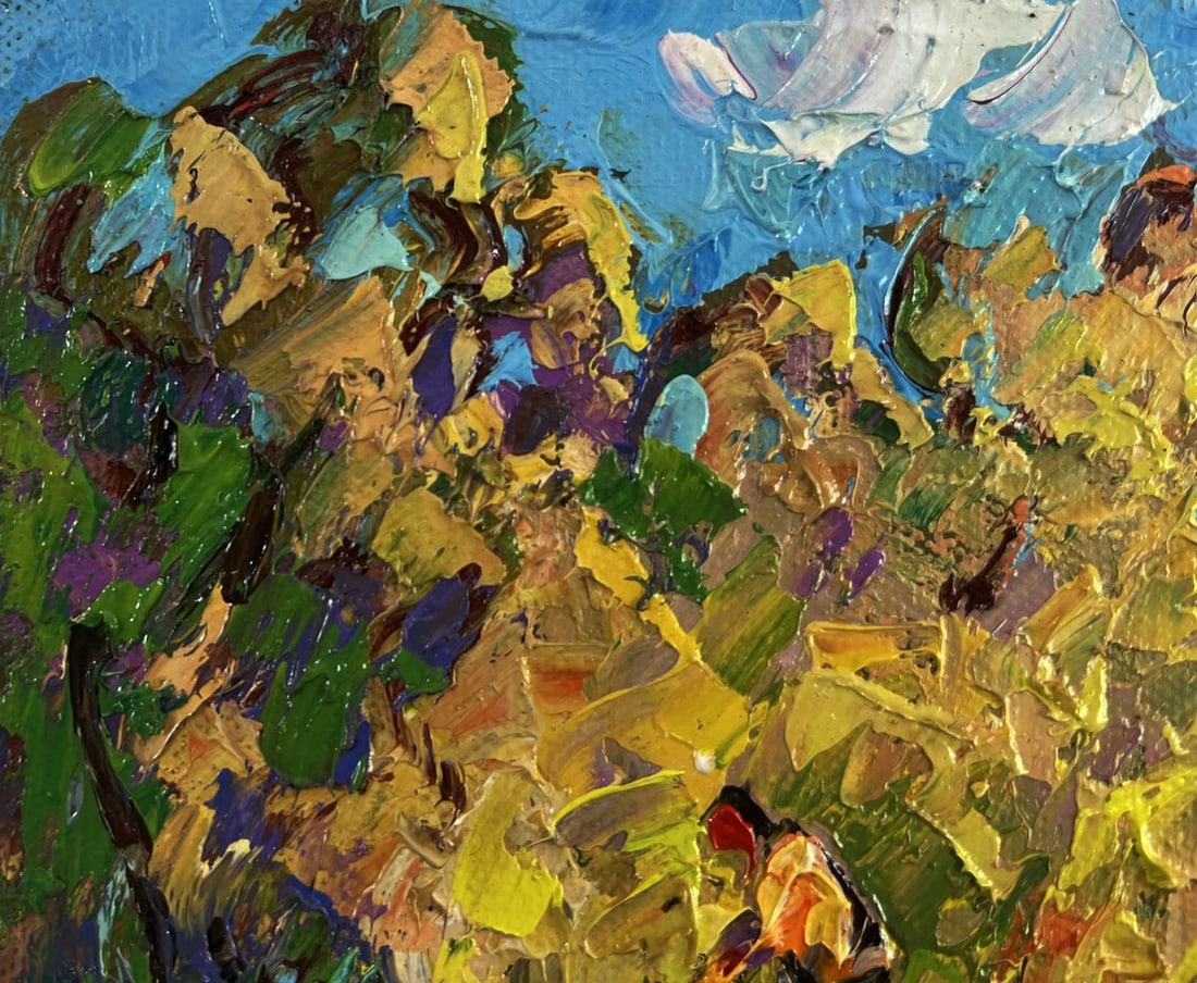 Oil painting The sun in the field Oleksiy Ivanyuk - 7