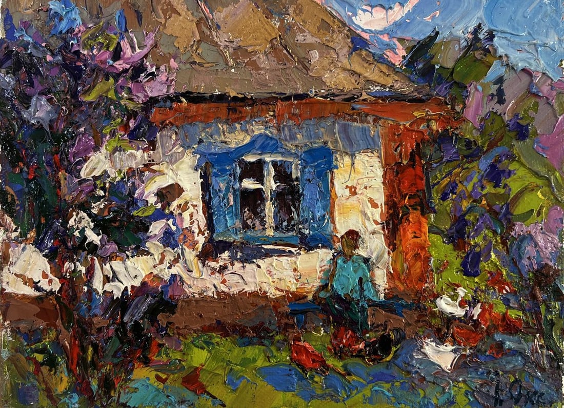 Oil painting Warm in every ray and smile Oksana Ivanyuk - 3