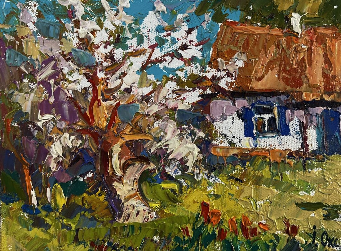 Oil painting Bright day bringing hope and warm Oksana Ivanyuk - 3