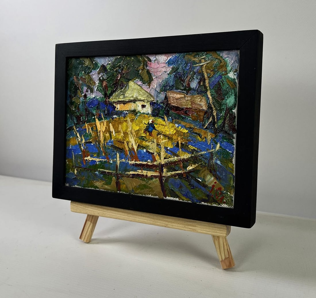 Oil painting Village evening tranquility Oleksiy Ivanyuk - 2