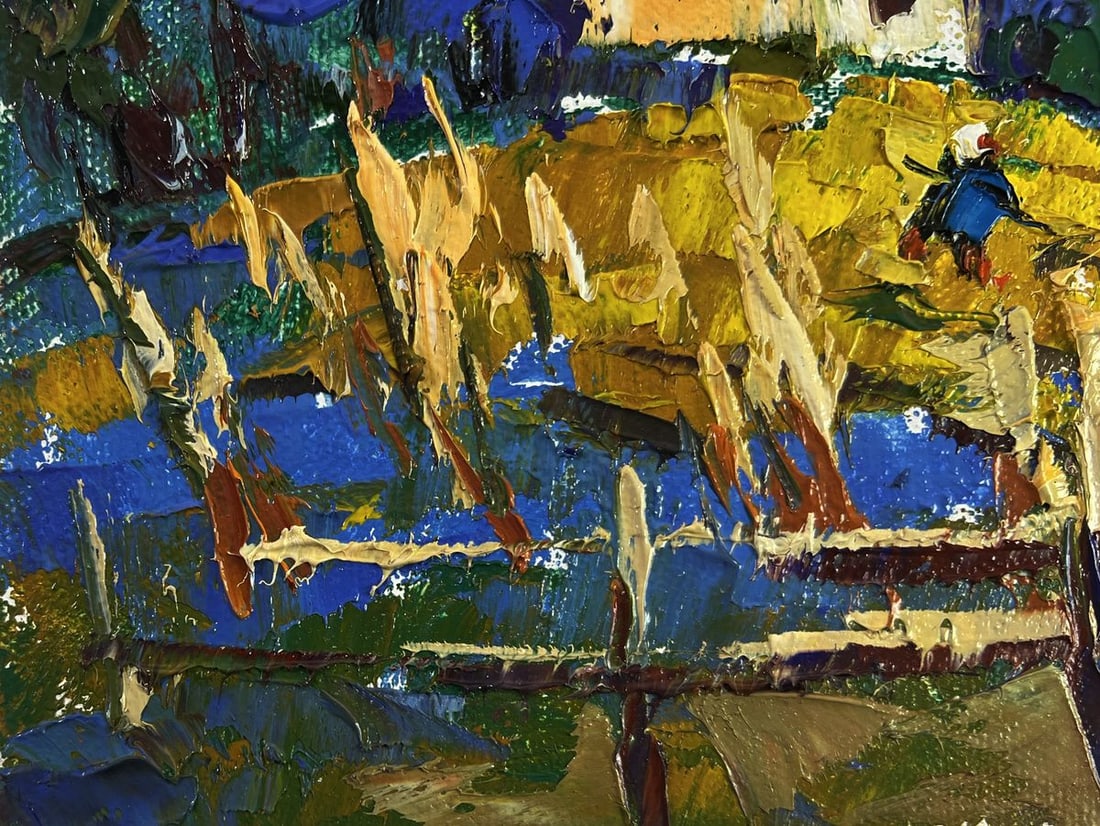 Oil painting Village evening tranquility Oleksiy Ivanyuk - 7