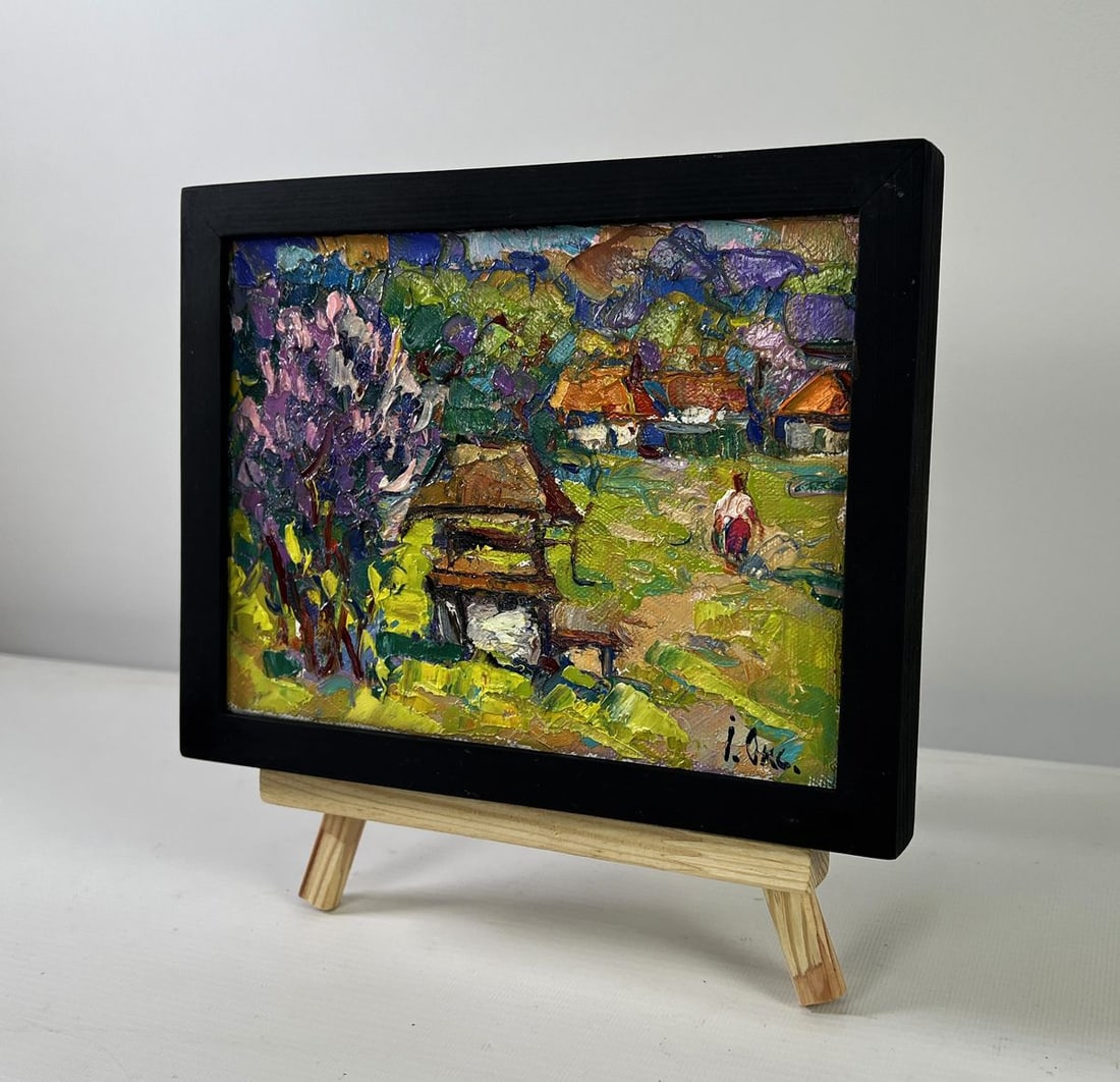 Oil painting Earth awakens to new life Oksana Ivanyuk - 2