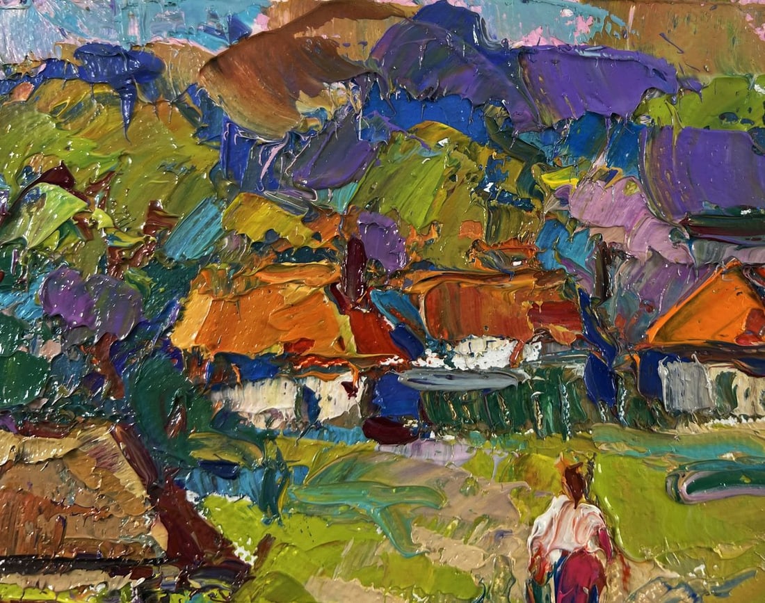 Oil painting Earth awakens to new life Oksana Ivanyuk - 4