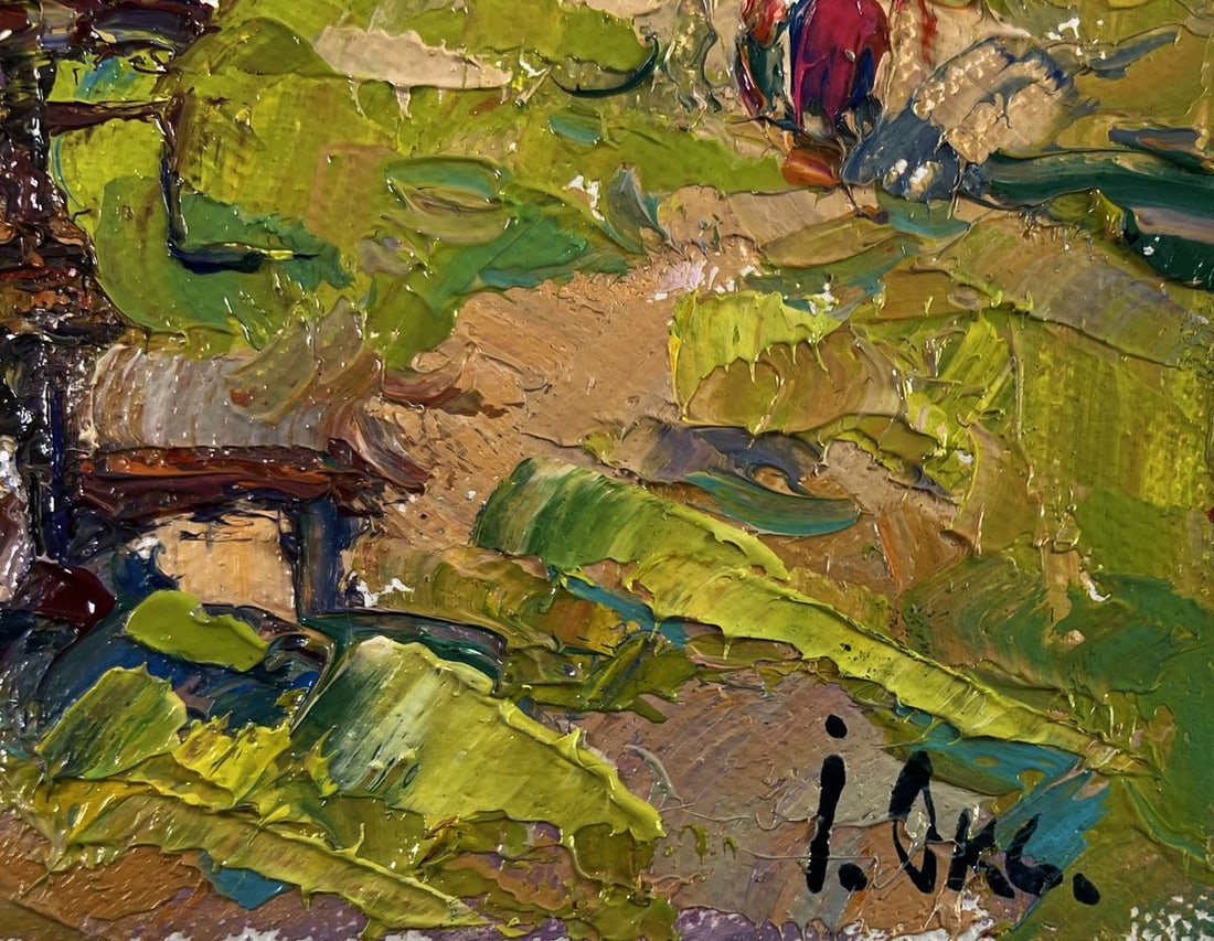 Oil painting Earth awakens to new life Oksana Ivanyuk - 5