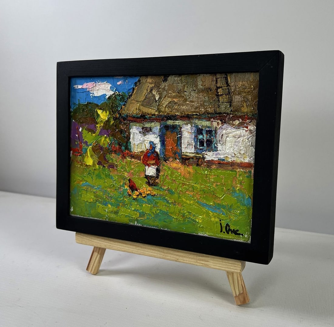 Oil painting Warm of wings and rustic silence Oksana Ivanyuk - 2