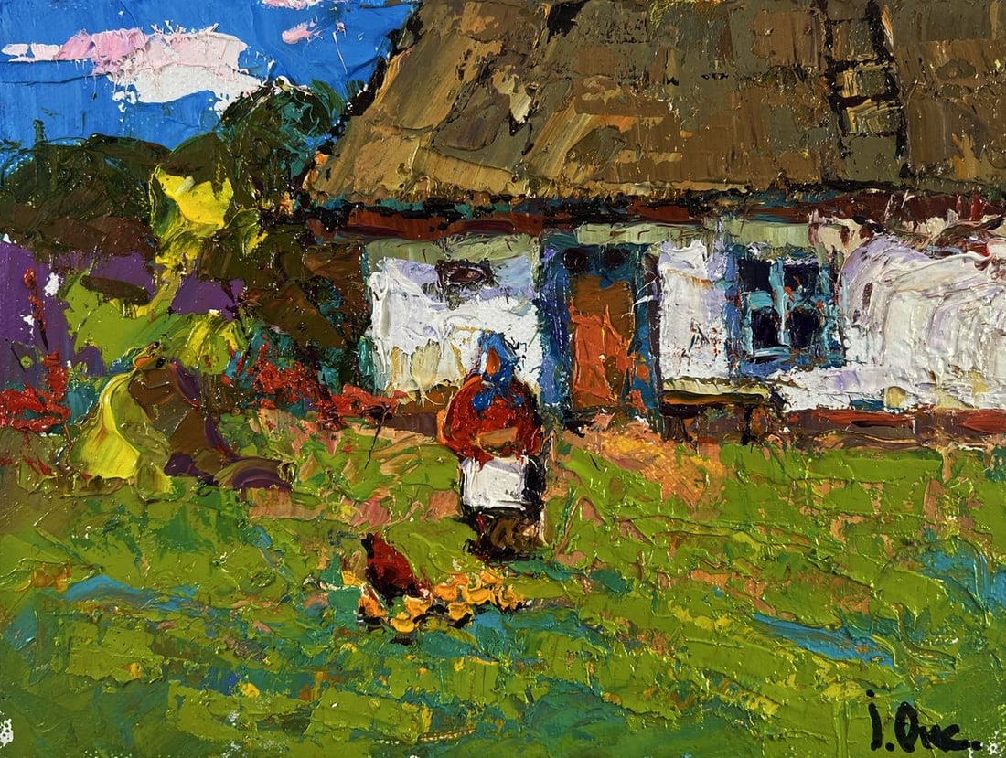 Oil painting Warm of wings and rustic silence Oksana Ivanyuk - 3