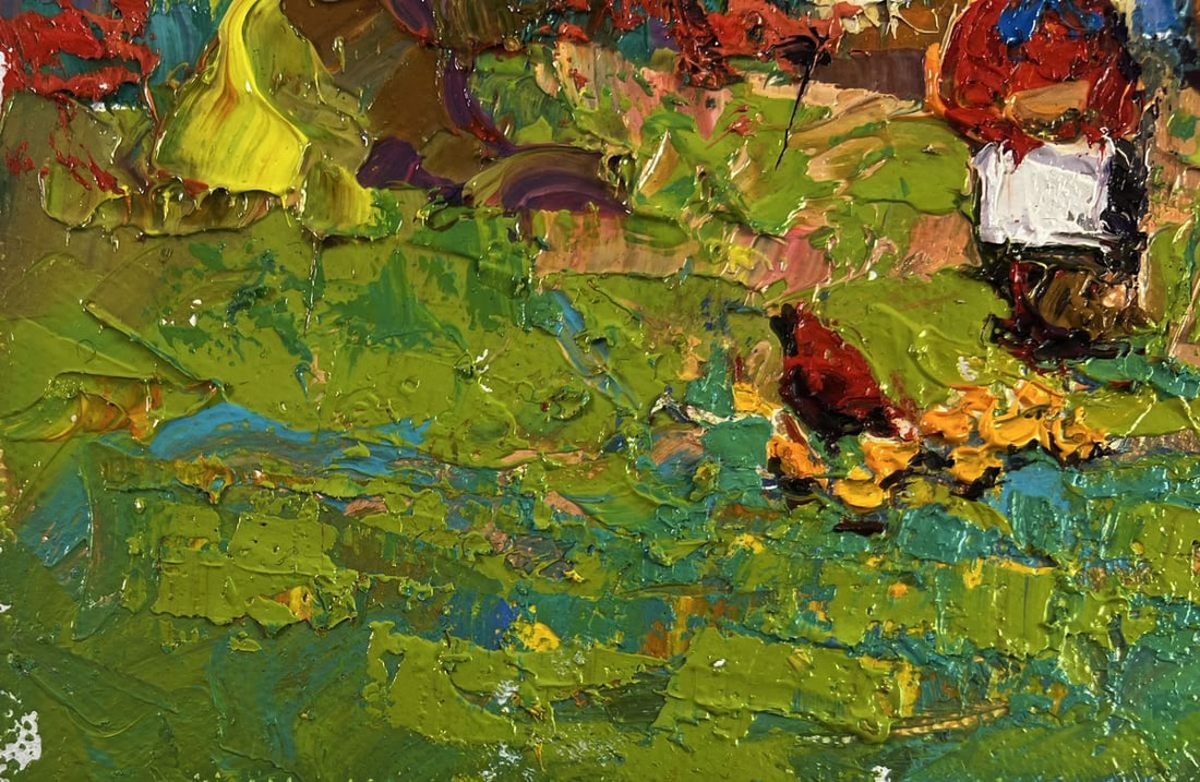 Oil painting Warm of wings and rustic silence Oksana Ivanyuk - 6