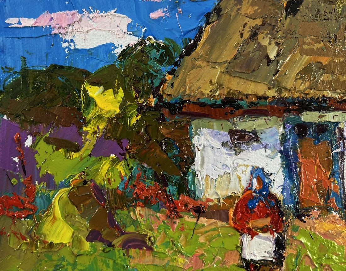 Oil painting Warm of wings and rustic silence Oksana Ivanyuk - 7