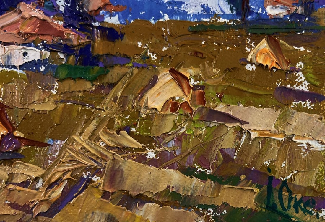 Oil painting A ray of sunshine in smile of nature Oksana Ivanyuk - 5