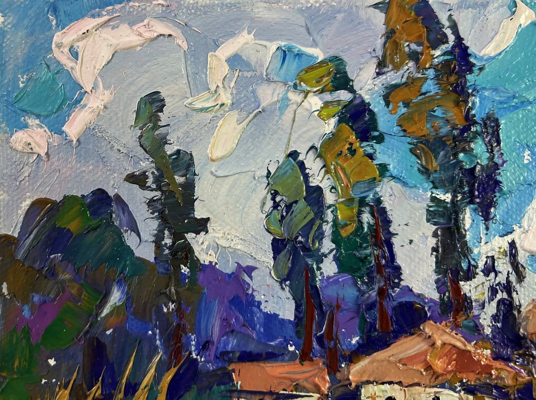 Oil painting A ray of sunshine in smile of nature Oksana Ivanyuk - 7