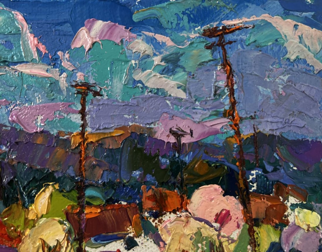 Oil painting Quiet fields under the open sky Oksana Ivanyuk - 4