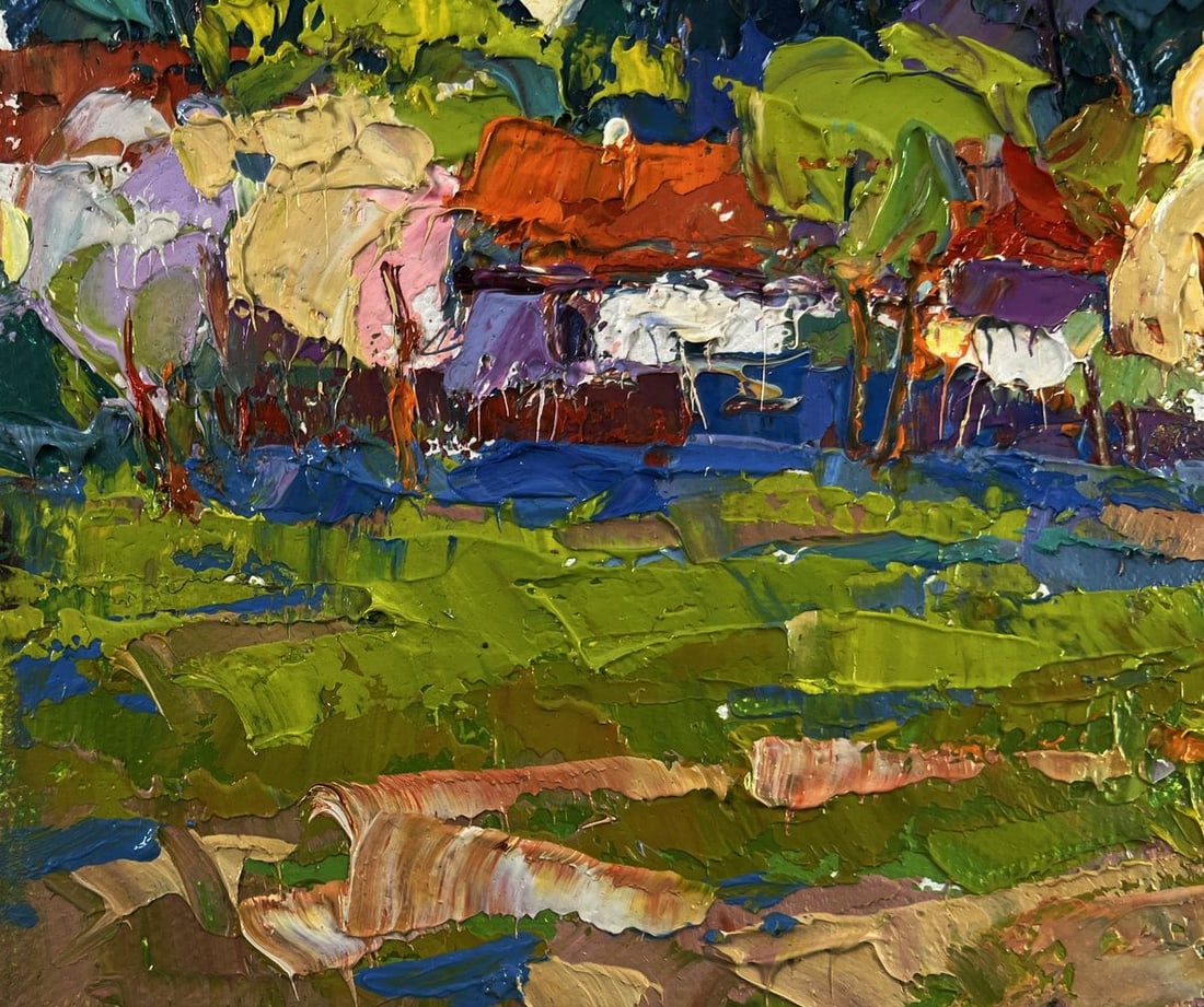 Oil painting Quiet fields under the open sky Oksana Ivanyuk - 6