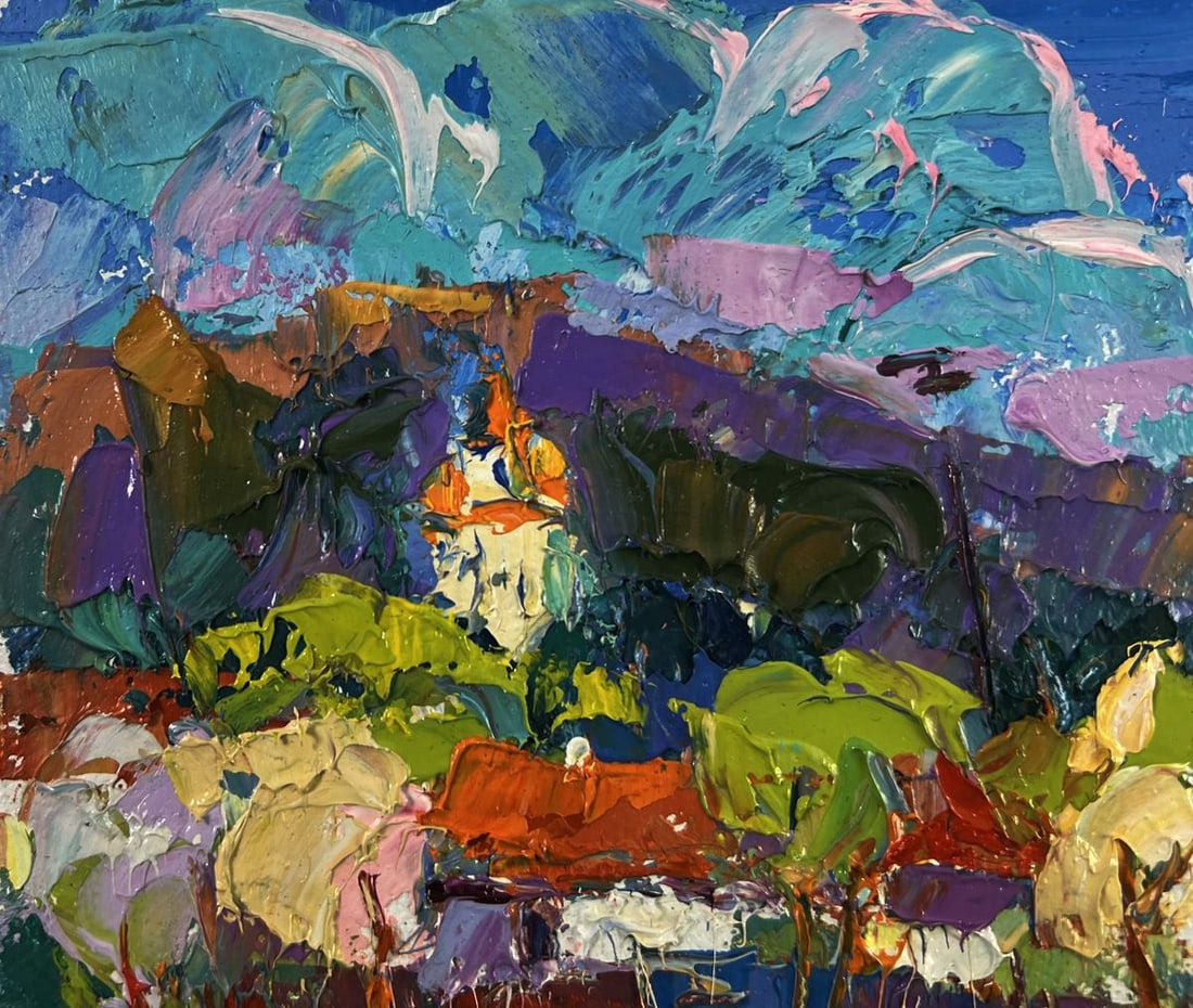 Oil painting Quiet fields under the open sky Oksana Ivanyuk - 7