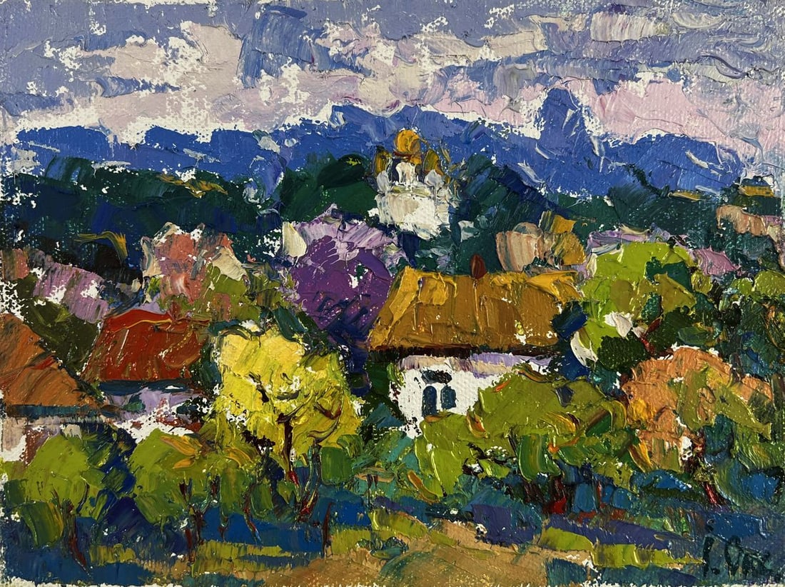 Oil painting Gentle breath of the morning wind Oksana Ivanyuk - 3