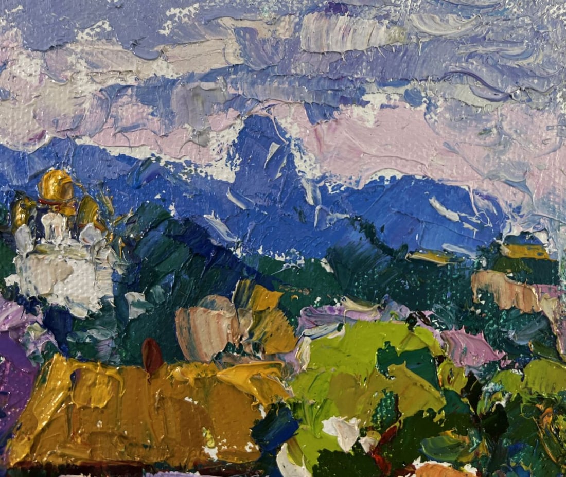 Oil painting Gentle breath of the morning wind Oksana Ivanyuk - 4