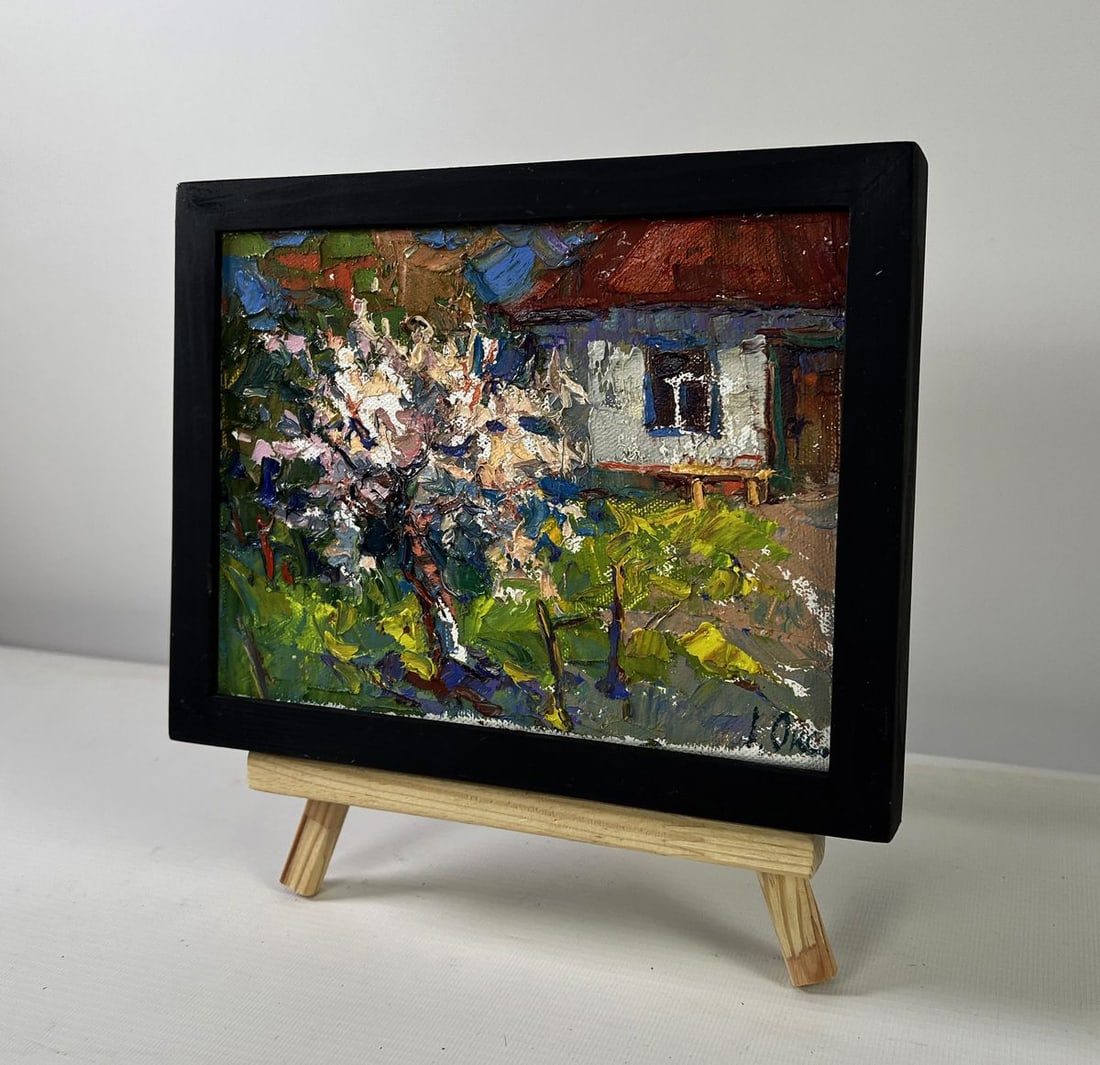 Oil painting Petals under the warm spring sun Oksana Ivanyuk - 2