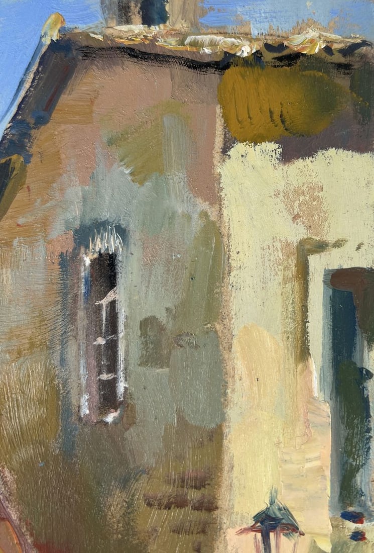 Oil painting Path to the house through the alley Yuriy Suprunchuk - 4