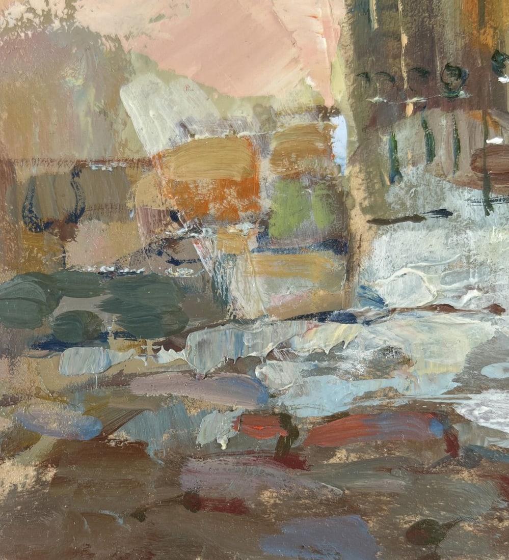 Oil painting Path to the house through the alley Yuriy Suprunchuk - 7